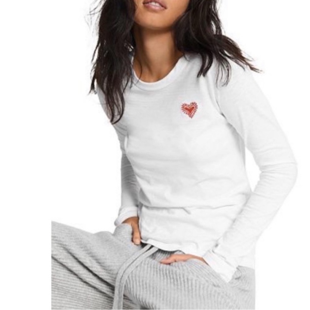 Rag & Bone Long Sleeve Heart Top- XS,M